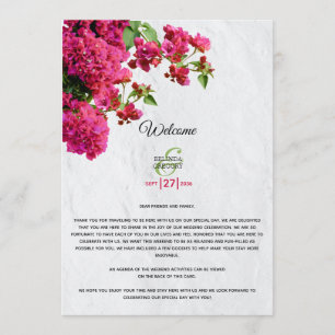 Bougainvillea Griechische Insel Wedding Itinerary Programm