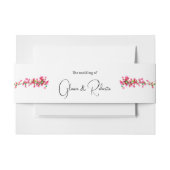 Bougainvillea Hacienda Boho Mexican Wedding Einladungsbanderole (Vorderseite Beispiel)