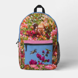 Bougainvillea & Hummingbird All-O Print Rucksack