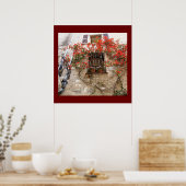Bougainvillea in Window Poster (Küche)