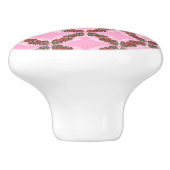 Bougainvillea Keramik Knob Keramikknauf (Seitenansicht)