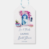 Bougainvillea mediterranes Brautparty Geschenkanhänger (Vorderseite)