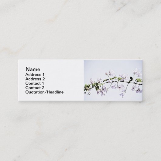 Bougainvillea Mini Visitenkarte (Vorderseite)