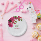 Bougainvillea Mittelmeer Griechische Insel Wedding Pappteller (Party)