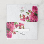 Bougainvillea Mittelmeer Griechische Insel Wedding Platzkarte (Außenseite Aufgefaltet)