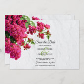 Bougainvillea Mittelmeer Griechische Insel Wedding Save The Date (Vorne/Hinten)