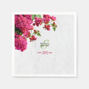 Bougainvillea Mittelmeer Griechische Insel Wedding Serviette