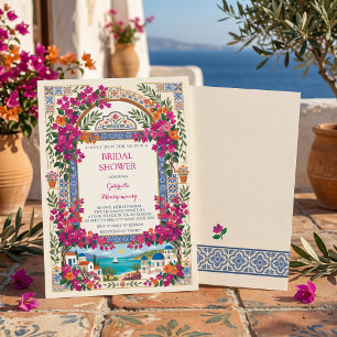 Bougainvillea Mittelmeer Griechisches Brautbad Einladung