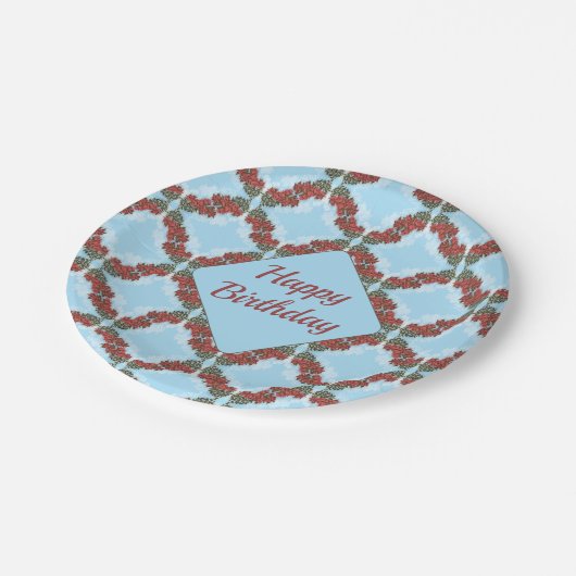 Bougainvillea Paper Tellers Pappteller (Schrägansicht)