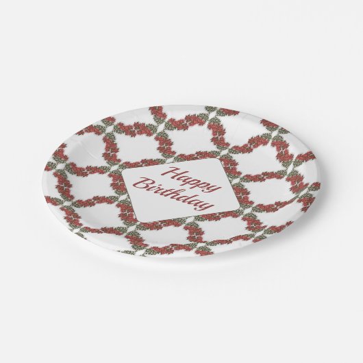 Bougainvillea Paper Tellers Pappteller (Schrägansicht)