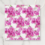 Bougainvillea Papier Blume rosa Hochzeit danke Geschenkanhänger (Rückseite)