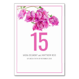 Bougainvillea Papier Blume rosa Hochzeit oder Vera Tischnummer