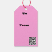 Bougainvillea Pink Tropical Vining Shrub Foto Geschenkanhänger (Rückseite)