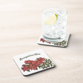 Bougainvillea Plastic Untersetzer (Rechte Seite)