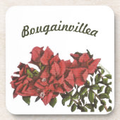 Bougainvillea Plastic Untersetzer (Vorderseite)