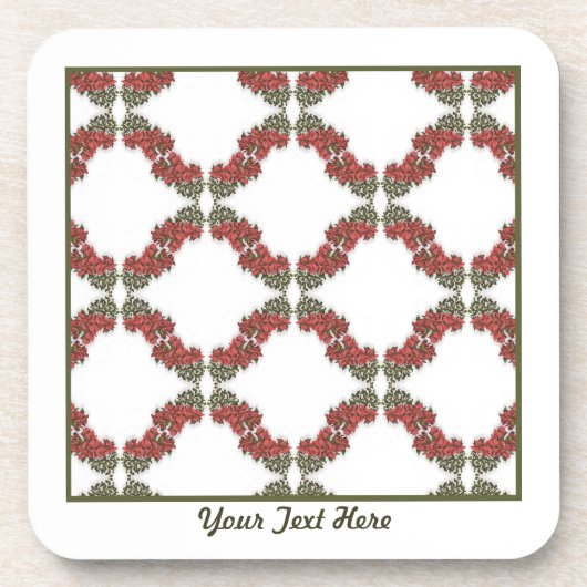 Bougainvillea Plastic Untersetzer (Vorderseite)