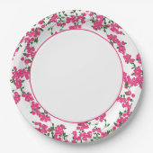 Bougainvillea Santorini, griechisch/spanisch Pappteller (Vorderseite)