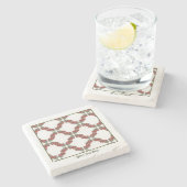 Bougainvillea Stone Untersetzer (Seitenansicht)