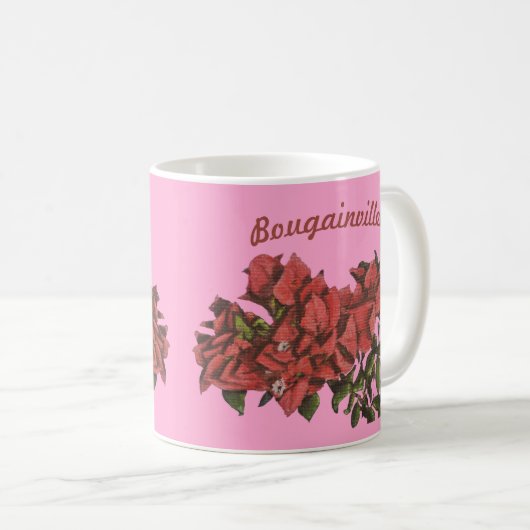 Bougainvillea-Tasse Kaffeetasse (VorderseiteRechts)