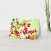 Bougainvillea Tropical Floral Art Karte (Vorderseite)