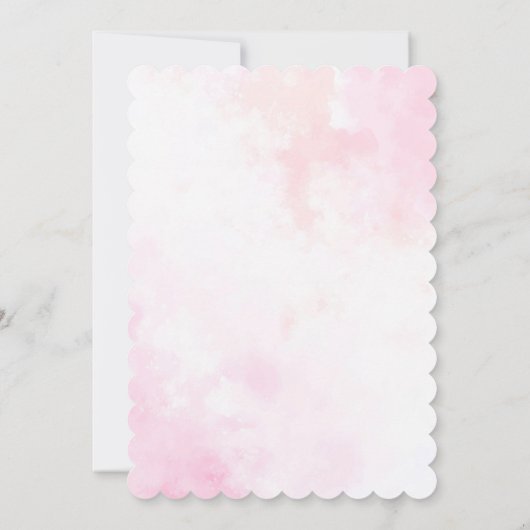 Bougainvillea Tropical Forest Hochzeitsempfang Einladung (Rückseite)