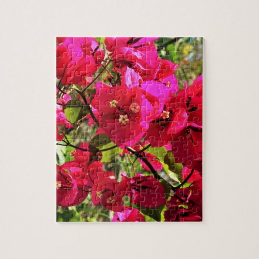 Bougainvillea Tropical Garden Blume Puzzle (Vertikal)