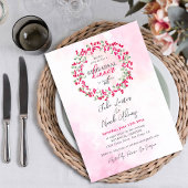 Bougainvillea Tropische Wildblume Probe Abendessen Einladung