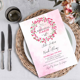 Bougainvillea Tropische Wildblume Probe Abendessen Einladung