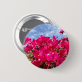 Bougainvillea und Beautiful Blue Sky Button (Vorne & Hinten)