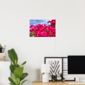 Bougainvillea und Beautiful Blue Sky Poster (Heimbüro)