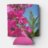 Bougainvillea und Palmen Tropische Natur Dosenkühler (Rückseite)
