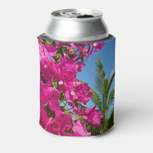 Bougainvillea und Palmen Tropische Natur Dosenkühler (Kanne Rückseite)