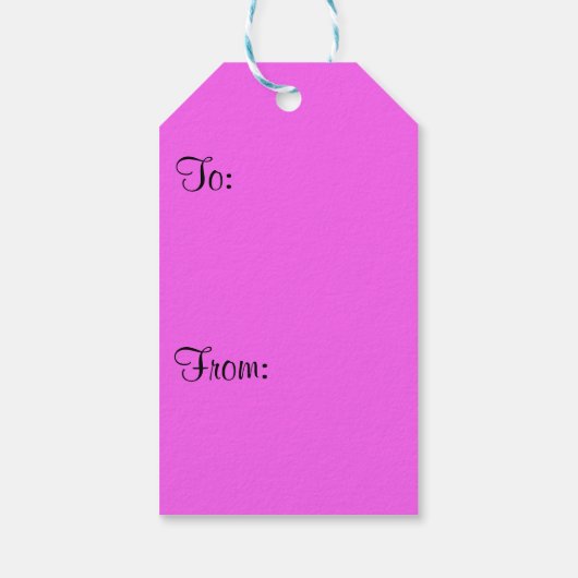 Bougainvillea und Palmen Tropische Natur Geschenkanhänger (Rückseite)