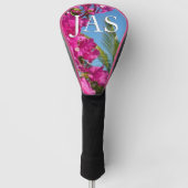 Bougainvillea und Palmen Tropische Natur Golf Headcover (Vorderseite)