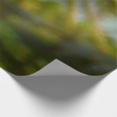 Bougainvillea und Palmen Tropische Natur Holzposter (Ecke)