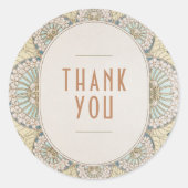 Bougainvillea Vielen Dank Sticker Art Nouveau (Vorderseite)