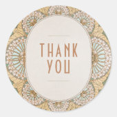 Bougainvillea Vielen Dank Sticker Art Nouveau (Vorderseite)