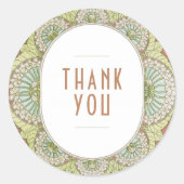 Bougainvillea Vielen Dank Sticker Art Nouveau (Vorderseite)