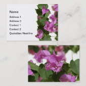 Bougainvillea Visitenkartenvorlagen Visitenkarte (Vorne/Hinten)