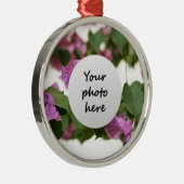 Bougainvillea Weihnachtsbaum Silbernes Ornament (Rechts)