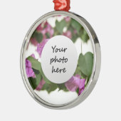 Bougainvillea Weihnachtsbaum Silbernes Ornament (Links)