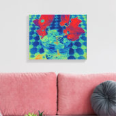BOUGAINVILLEA WRAPPED CANVAS LEINWANDDRUCK (Insitu (Wohnzimmer))
