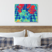 BOUGAINVILLEA WRAPPED CANVAS LEINWANDDRUCK (Insitu (Schlafzimmer))