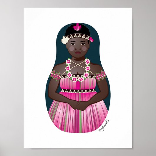 Bougainvillean Matryoshka Poster (Vorne)
