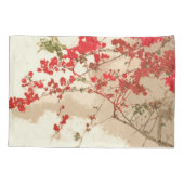 Bouganvilla-Blumen-Blumengarten-Kunst-Kissenbezug Kissenbezug (Rückseite)