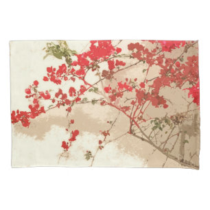 Bouganvilla-Blumen-Blumengarten-Kunst-Kissenbezug Kissenbezug