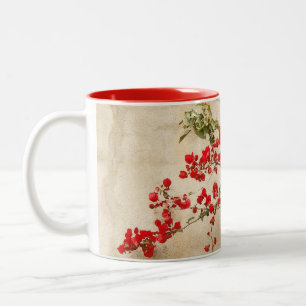Bouganvilla-Blumen-Tasse Zweifarbige Tasse