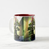 Bouganvilla-Bonsais-Baum Zweifarbige Tasse (Vorderseite Links)
