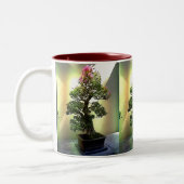 Bouganvilla-Bonsais-Baum Zweifarbige Tasse (Links)