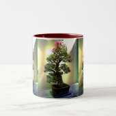 Bouganvilla-Bonsais-Baum Zweifarbige Tasse (Mittel)